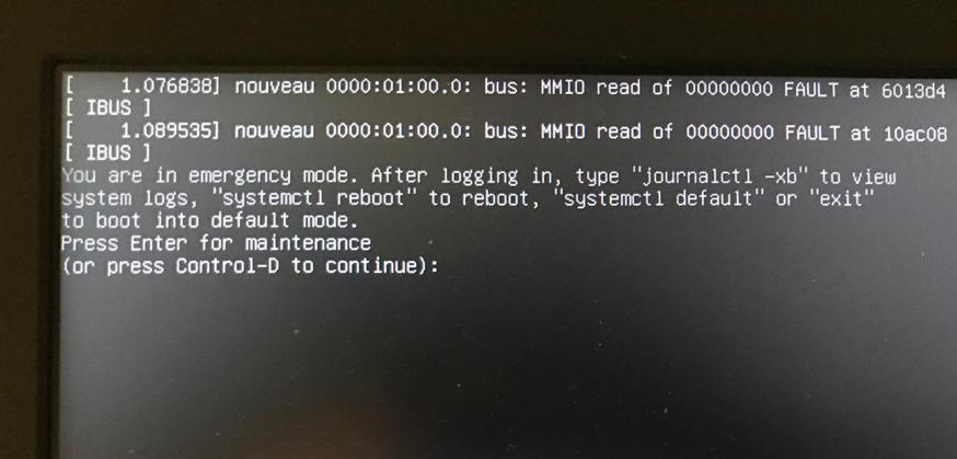 Ubuntu boot issue